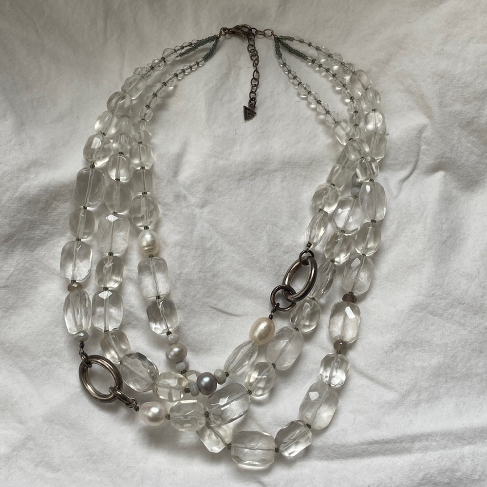 Retired Silpada  White Heat Necklace N1789